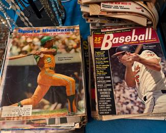 Vintage baseball sports magazines 