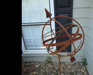 Armillary Sphere Garden Art