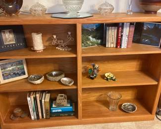 Two of two solid Wood bookcases