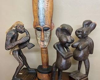 587 African Handcarved Figurines