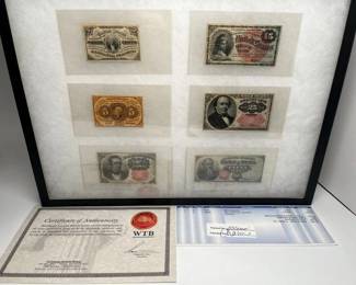 587 Antique U.S. 1860s Fractional Currency Set