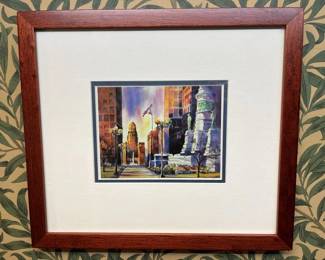 587 Rita Argen Auerbach City Hall Watercolor Print 
