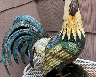 587 Metal Rooster Statue