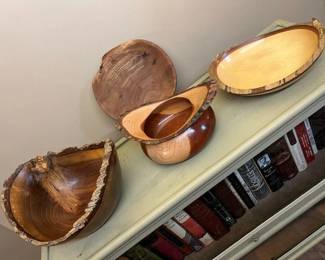 587 Pat Delmonte Turned Wood Bowls
