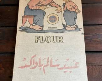 587 Goldrim Flour Arabic Flour Sack Advertisement