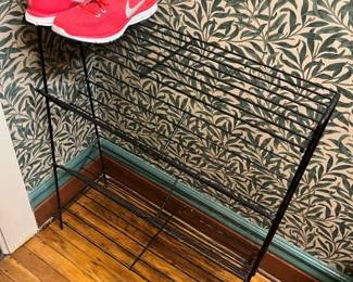 587 4Tier Vintage Metal Shoe Rack