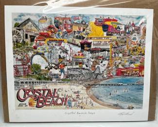 587 Karey Wood Crystal Beach Days Signed Lithograph
