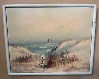 587 Unsigned Sand Dune Original Oil