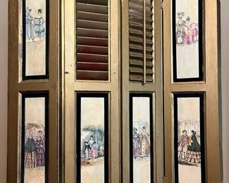 587 Wood Blinds Upcycled Decor