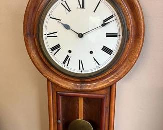 587 New Haven No. 1 Striking Regulator Wall Clock