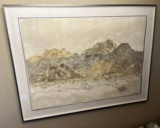 587 Oversized Snowtangle Signed Serigraph 