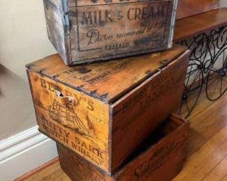587 Vintage Advertising Crates