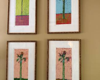 Signature art gallery signed set of 4