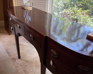 Antique quality sideboard double banded and inlaid 