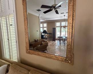 Greek key style mirror antique 