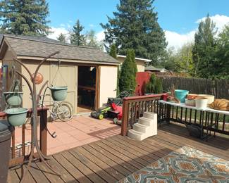 Patio and yard stuff.   Shed not for sale