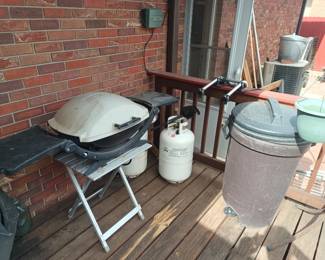Grill , pots, cans