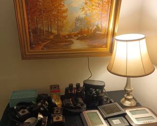 Old cameras and binoculars