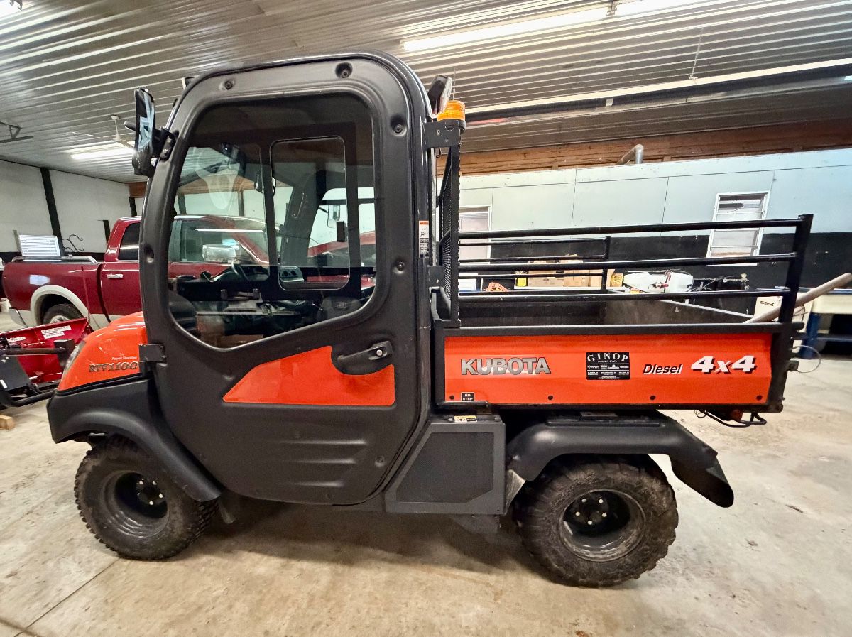 Kubota RTVX1100 Utility Vehicle with Boss V-plow