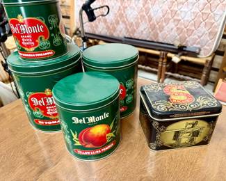Vintage Del Monte Tin Canister set