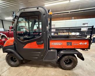 Kubota RTVX1100 Utility Vehicle with Boss V-plow
