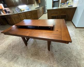 dining table with leaf-no chairs