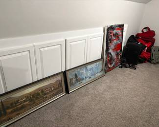 wall decor, luggage