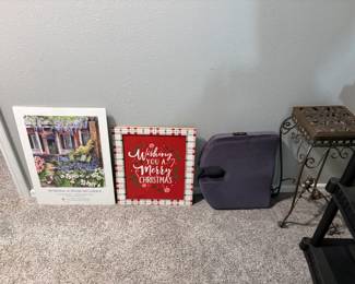 wall decor, plant stand
