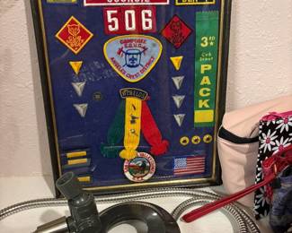 San Gabriel Valley Council patches framed