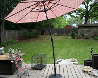 one of several umbrellas