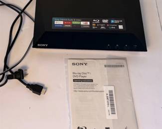 e Sony Bluray DiscDVD Player