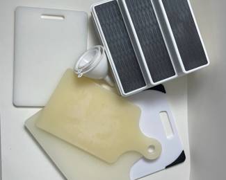 k Kitchen Set with Spice Shelves, Cutting Boards, and Funnels