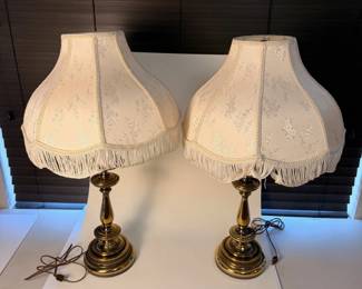 f Brass Colored Table Lamps