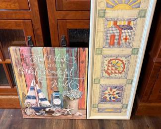 d Two Decorative Wall Art Pieces