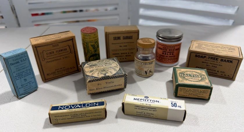 Vintage Medical Remedies and Packaging