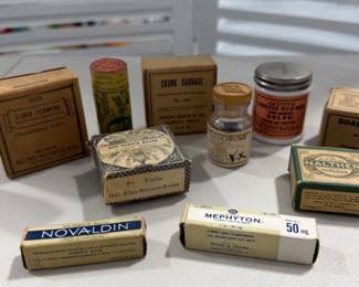 Vintage Medical Remedies and Packaging