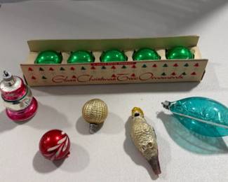 Glass and Plastic Christmas Ornaments