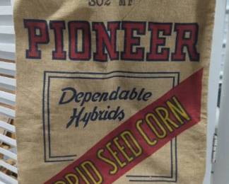 Pioneer 302 Hybrid Seed Corn Burlap Sack