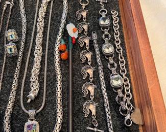 Beautiful sterling silver horse jewelry