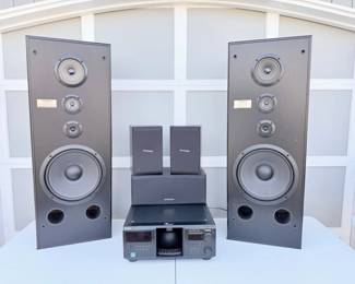 87 PioneerSpeakersSony400DiscCDPlayer