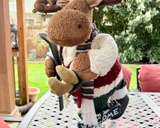 143 FabricMooseChristmasDecoration