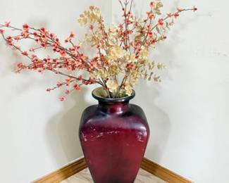 58 GlassVasewArtificialFlowers