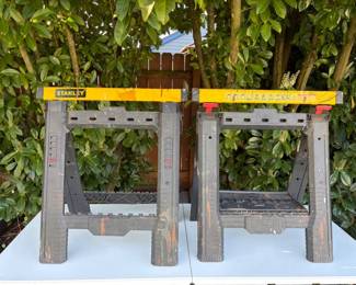 116 Stanley32inchPlasticAdjustableFoldingSawhorses