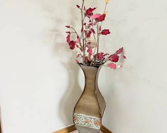 120 FloorTinVasewArtificialLeaves