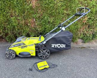 95 Ryobi20inch40VoltBrushlessLithiumCordlessBatteryLawnMower