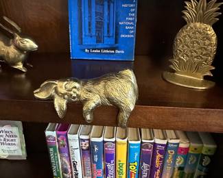 Brass bunny shelf sitter