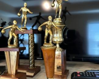 Dickson County TN bowling and Gold Trophies circa 1960
