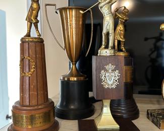 Dickson County TN bowling and Gold Trophies circa 1960