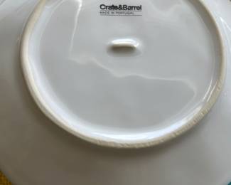 Crate and Barrel dinner and salad plates