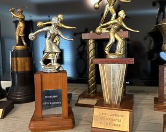Dickson County TN bowling and Gold Trophies circa 1960